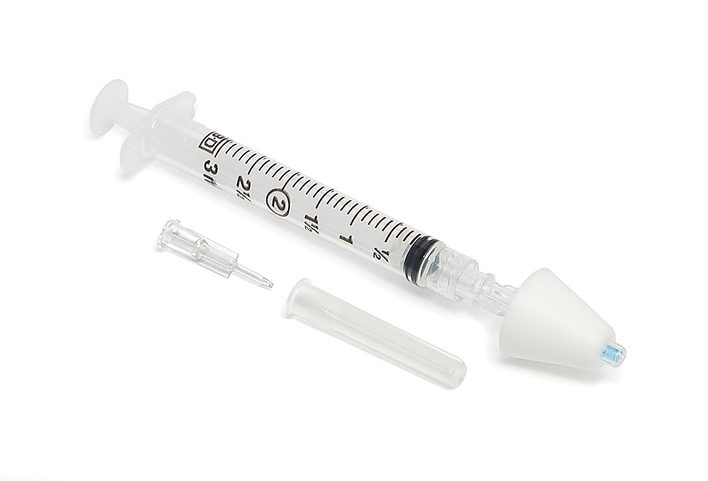 DART™ intranasal atomisation device with 3ml syringe and vial adapter.
