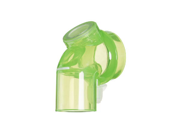 BiTrac Select™ interchangeable non-vented elbow with anti-asphyxiation valve and bronchoscopy port