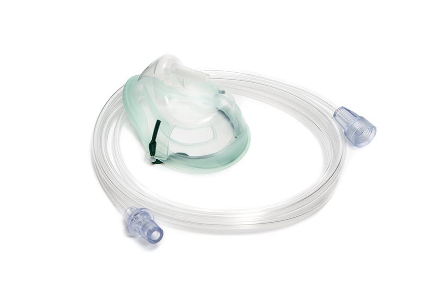 Intersurgical Ecolite™, paediatric, medium concentration oxygen mask and tube with universal connector, 2.1m