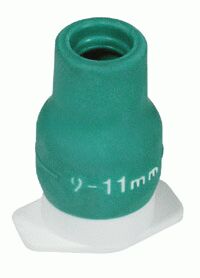 Straight elastomeric connector 15F rigid - 9-11mm lipped spigot connector
